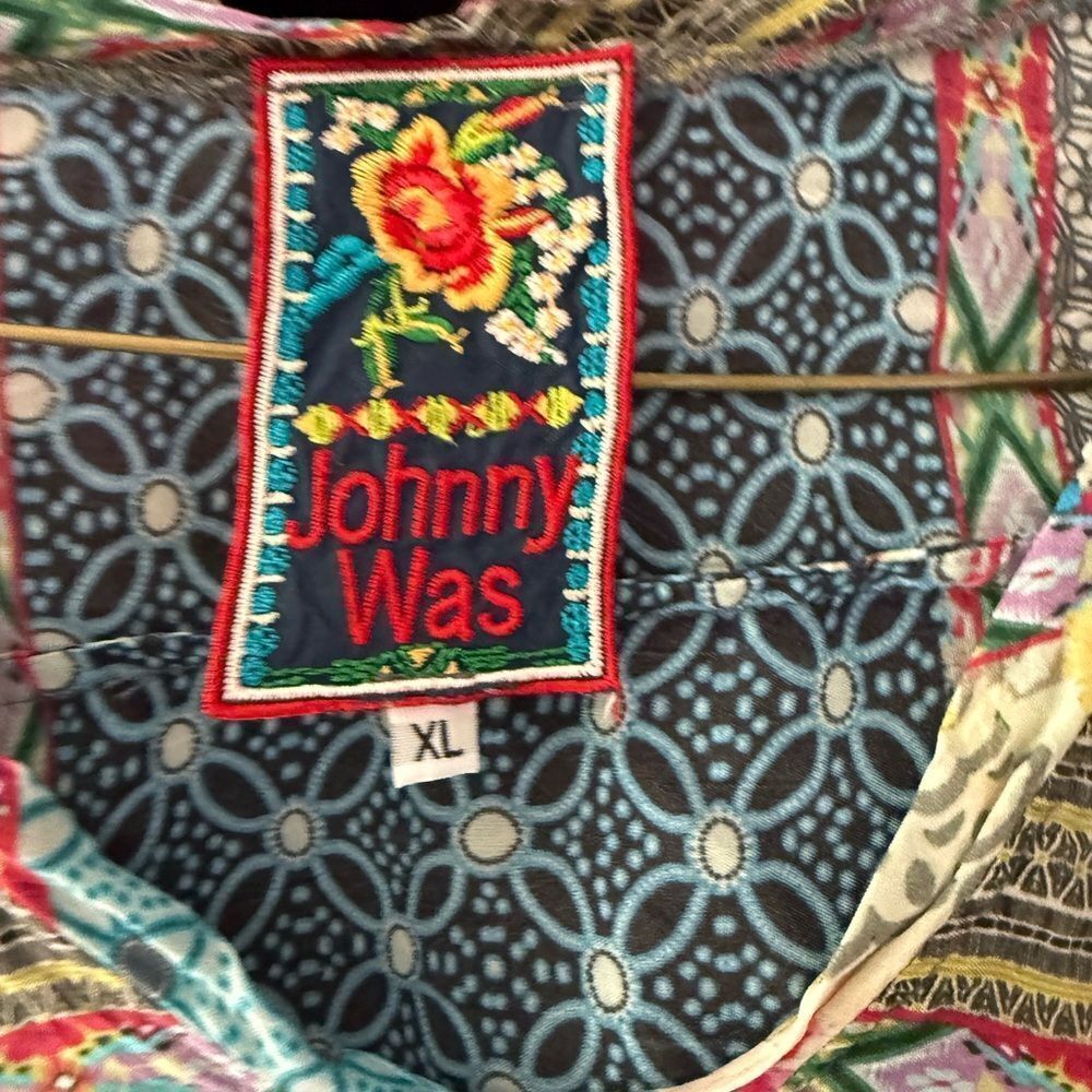 Johnny Was Multicolor Patchwork Tunic - Picture 5 of 7